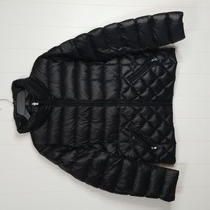 Ralph Lauren Womens Down Fill Quilted Puffer Jacket Black Packable